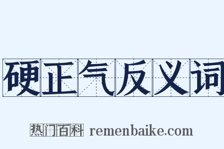 硬正气反义词是什么意思的图片